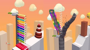 Slice it all! Very satisfying and relaxing ASMR slicing game (Levels 91)