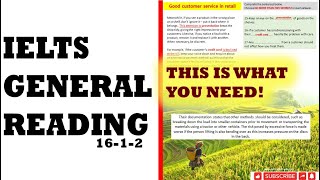 IELTS GENERAL READING 16-1-2 EXPLANATORY KEY TIME MANAGEMENT AND LISTENING