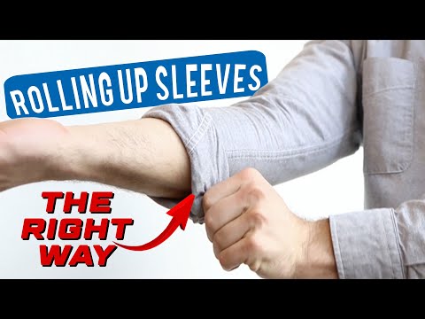 Como a arregaçar mangas de camisa da maneira certa