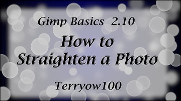 straighten a photo gimp 2.10