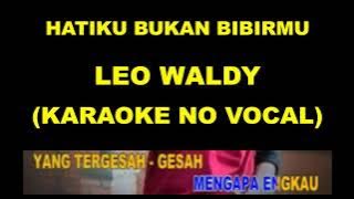 HATIKU BUKAN BIBIRMU - LEO WALDY (KARAOKE NO VOCAL)