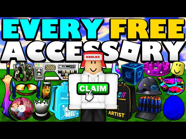 Roblox games that can give you free accessories. Part 8. And the event