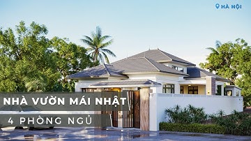 Tuyệt Phẩm Nhà Vườn 1 Tầng Mái Nhật 4 Phòng Ngủ 205m2 Tại Đông Anh, Hà Nội