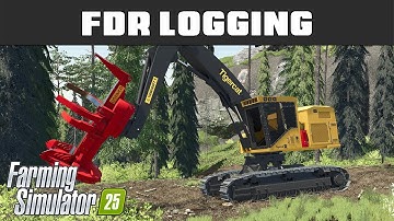 Easy Buttons & Logging TV Shows - FDR Logging 63 - Farming Simulator 2025