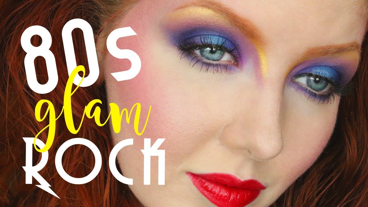 80s Glam Rock Makeup Tutorial YouTube