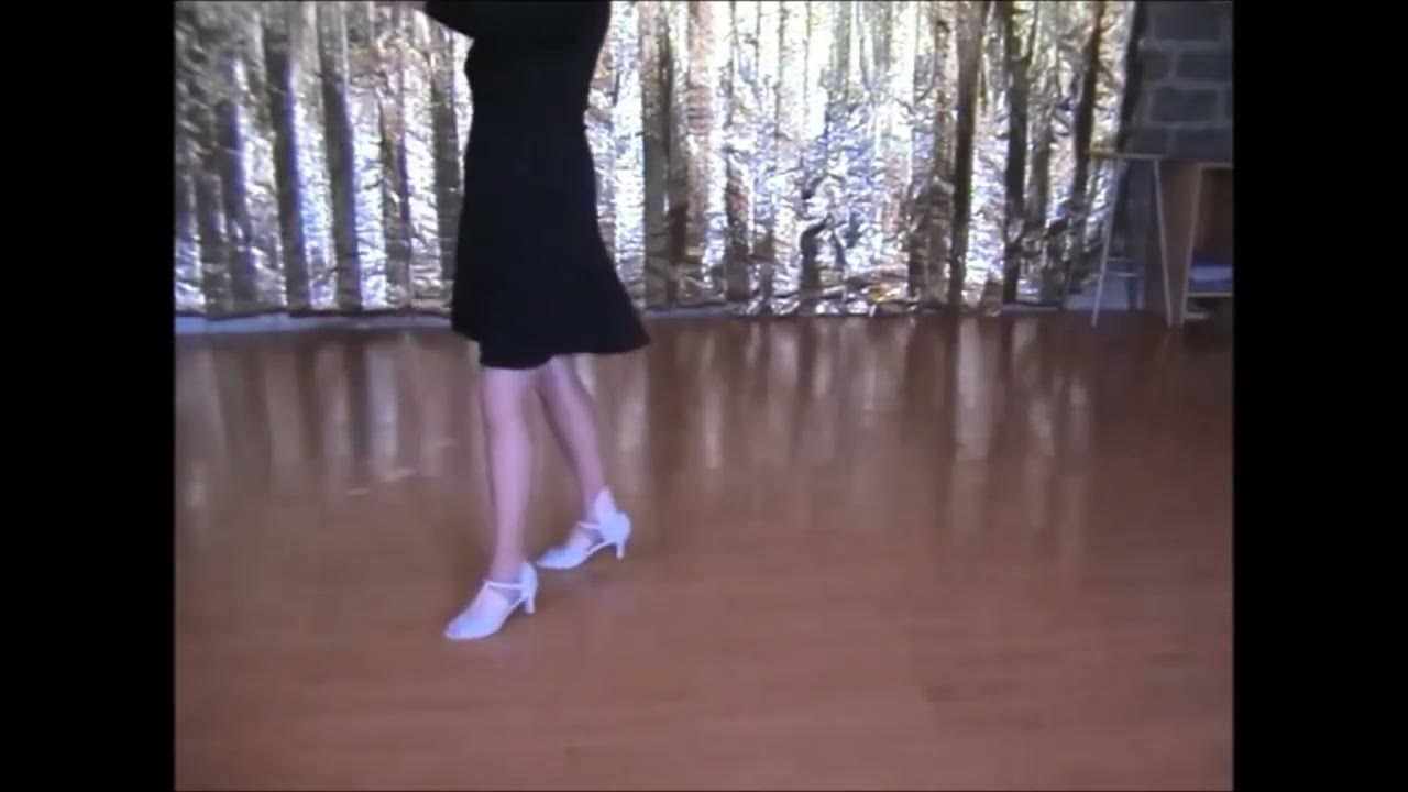 FOXTROT How to dance Simple Weave Man and lady steps slowly shown YouTube