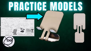 2D to 3D SHEET METAL CAD PRACTICE MODEL-  Free Drawing Exercise for 3D CAD users - SM TABLET STAND