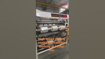 #Shorts Zontai high speed slitting rewinding machine(600m/min)
