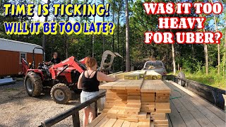 BRINGING HOME A HEAVY LOAD | rainwater, work, couple builds, tiny house, homesteading, offgrid |