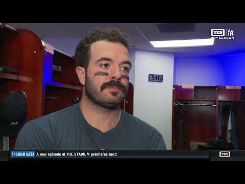 Austin Wells on catching Carlos Rodón in his first game back