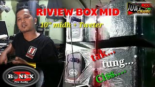 REVIEW dan cek sound BOX SPEAKER 10 INCH || Design box By BONEX AUDIO