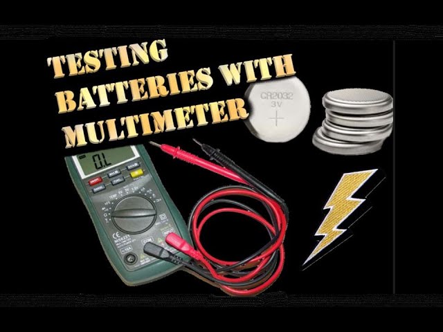 smart lock battery replacement multimeter test