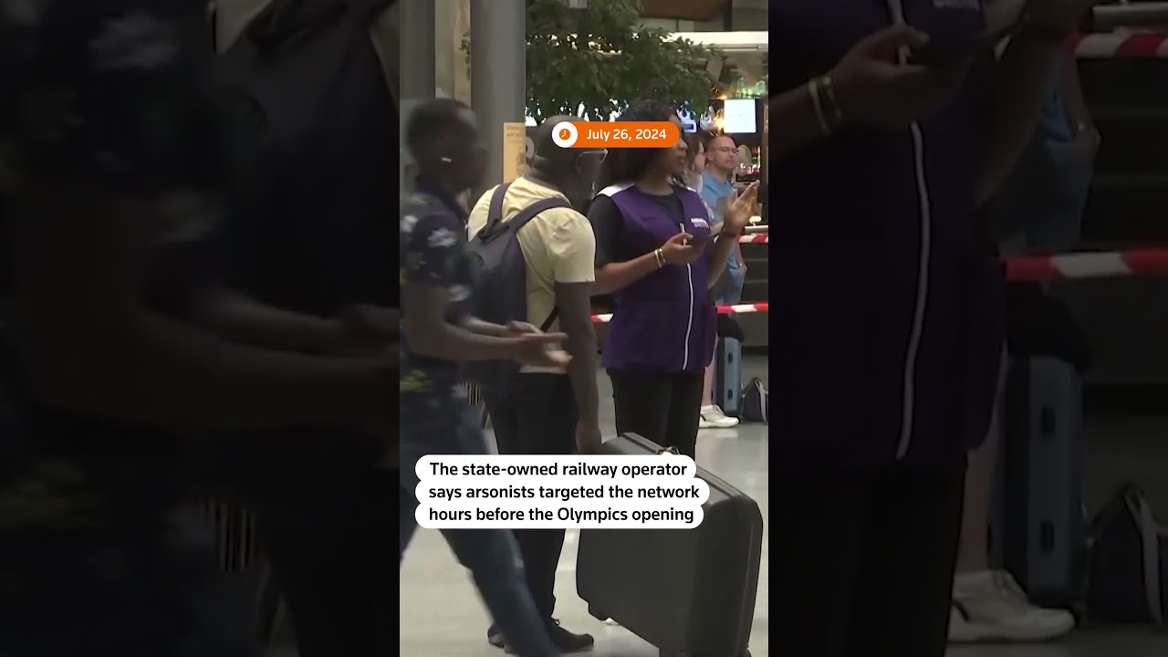 France: train network hit by arson attacks hours before Olympic ceremony