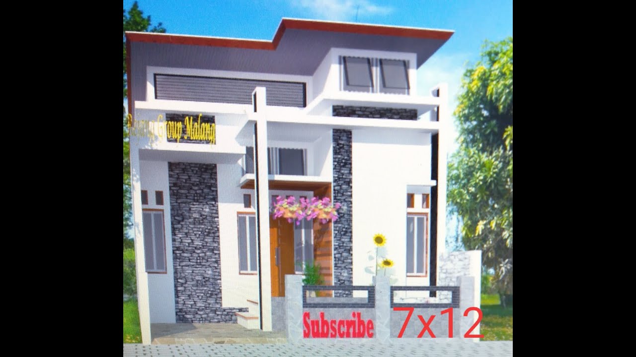  Rumah  minimalis 7x12 tipe  a desain  rumah  mewah YouTube