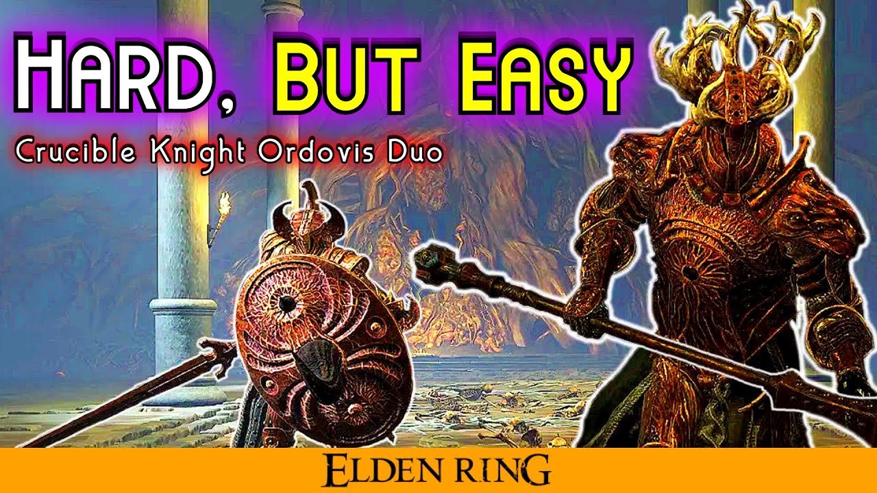 Elden Ring How to Beat Crucible Knight Ordovis EASILY YouTube