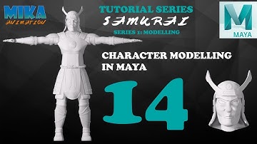 Samurai Character Modeling Tutorial in Maya 2017 Maya 2018 Part 14