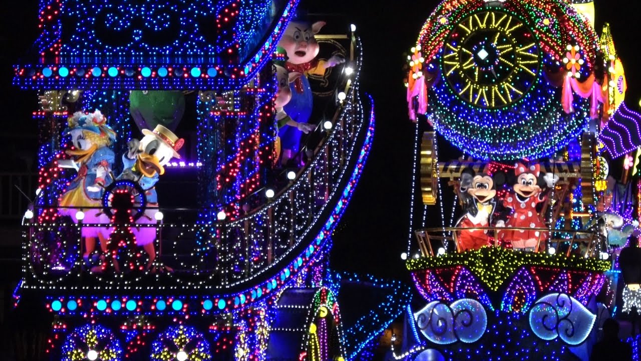 Tdl 四人一緒に ミッキーミニードナルドデイジー エレクトリカルパレード ディズニー Mickey Minnie Donald And Daisy Together Disneyland Youtube