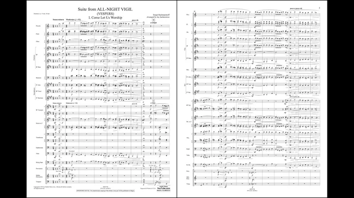 Suite from All-Night Vigil (Vespers) by Rachmanino...