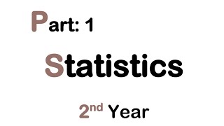 Describing Data Graphical - Part : 1 - Statistics