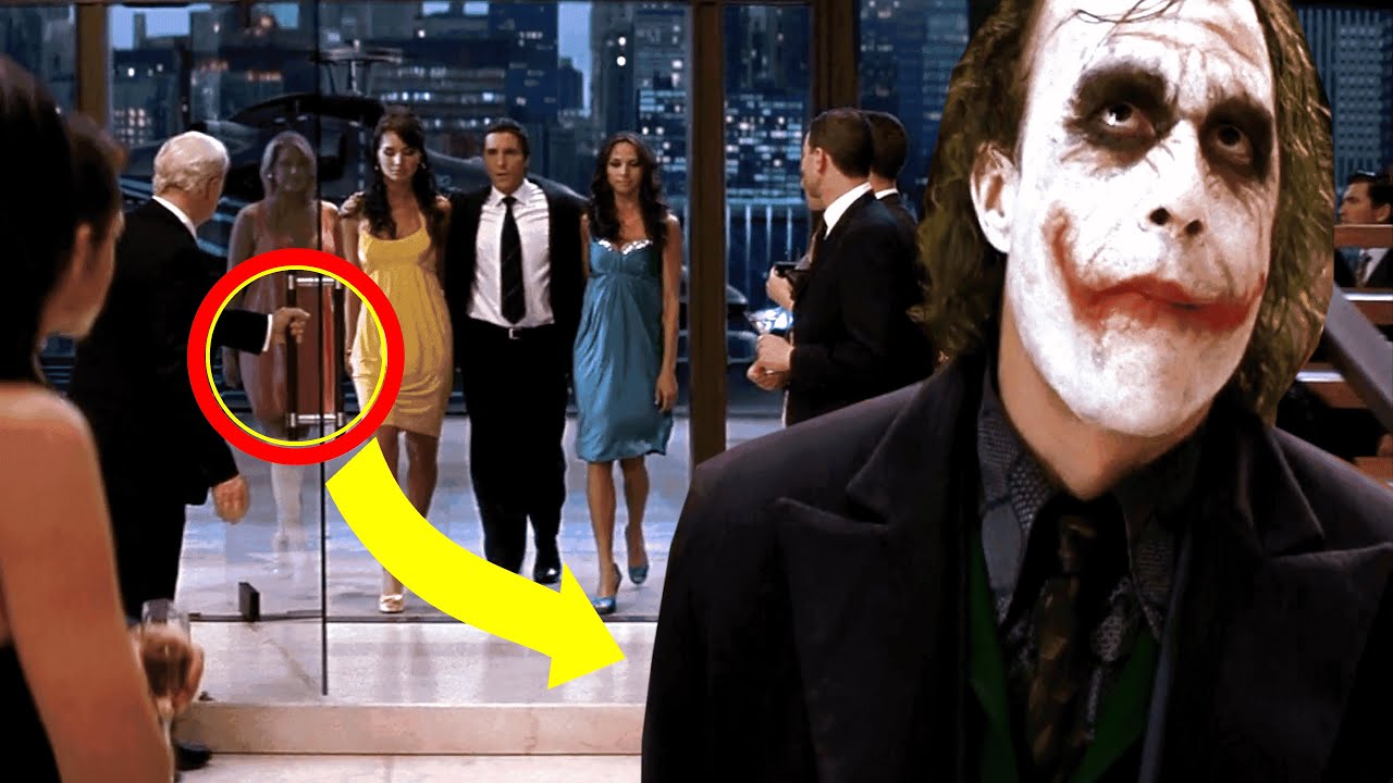 How did The Joker escape Bruce's penthouse in The Dark Knight?