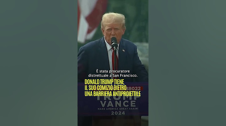 Donald #Trump tiene il suo comizio dietro una barriera antiproiettile
