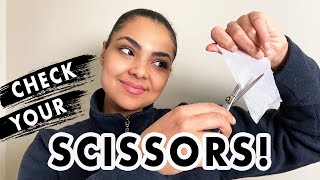 Do THIS Before Cutting Your Own Hair! Scissor Sharpness Check | #TipTuesday Content