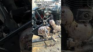 Part 1 Royal Enfield 350 Old Standard 1982 Vintage Model Full Restoration#royalenfield350 #bullet350