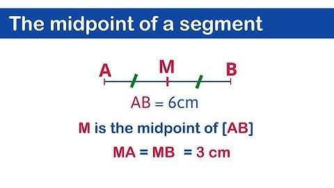 The midpoint of a segment- grade3 - grade 4
