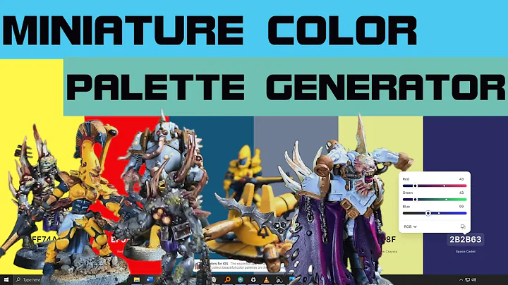 Master Warhammer Miniature Color Palettes