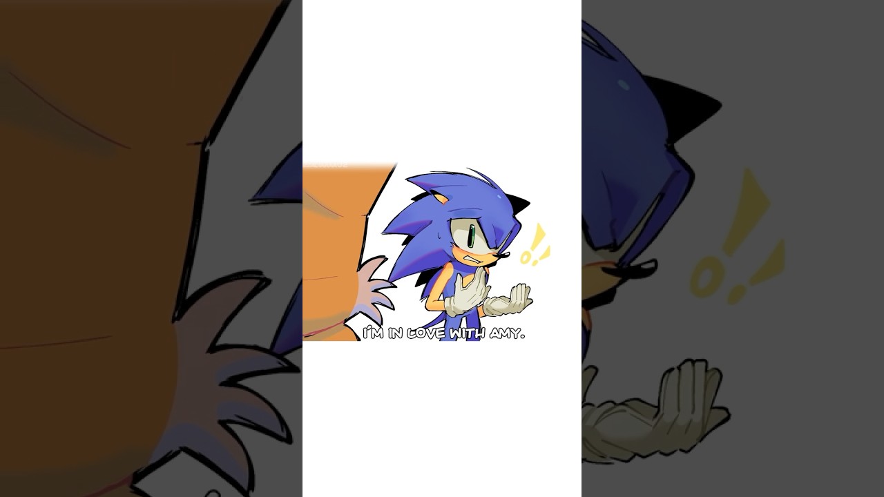 Sonic's in Love With Amy!?🩷💙 #comicdub #rosesonic #sonicthehedgehog #sonic #animation