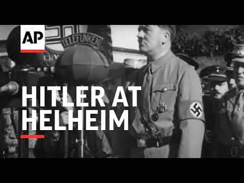 HITLER ADRESSERER STÅLHJELME VED HELHEIM - LYD