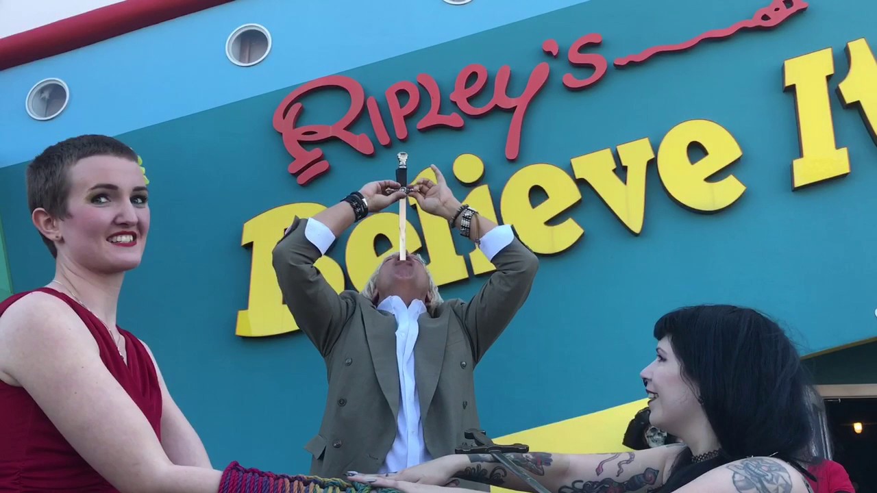 Breaking Guinness World Record: Most Swords Swallowed in 3 Minutes on World Sword Swallower's Day