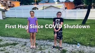Hugging Hucky - COVID Affect on our Children - First Hug Since COVID Shutdown Will Make You Cry