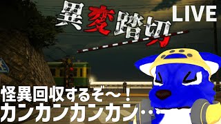 【 異変踏切 】]怪異を見て回りたいその2！今度の異変は踏切だっ！…ﾁｷﾝオオカミの踏切調査【 #ケモノVtuber 】