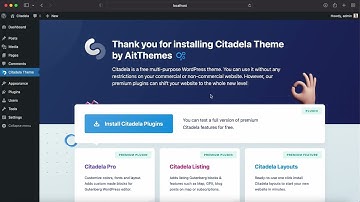 How to install Citadela and import starter layouts