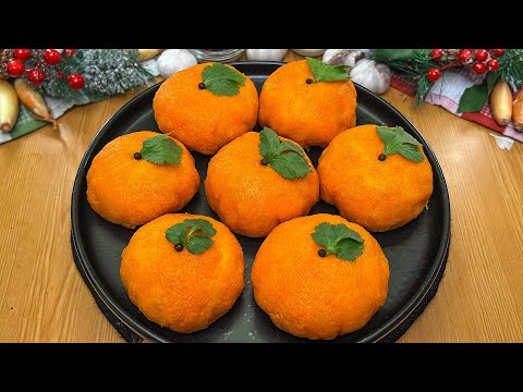 Все АХНУТ, увидев эту ЗАКУСКУ! Закуска Мандаринки 🍊 на Новый Год 2025!