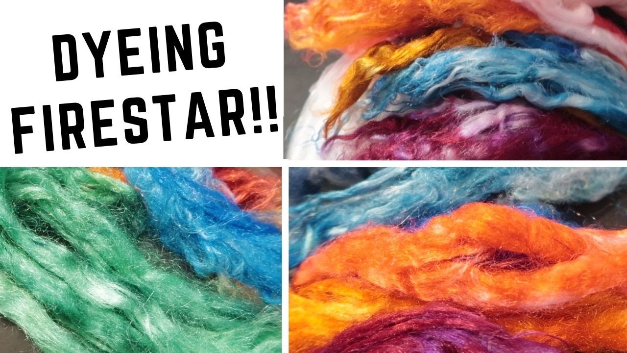 Acid Dyeing Firestar/Trilobal Nylon for Spinning!  Have any color Firestar You Want!