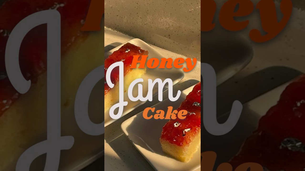 Indian bakery style honey jam cake recipe in description!