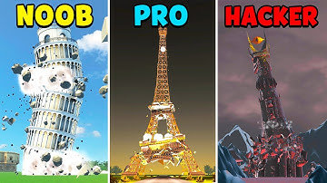 NOOB vs PRO vs HACKER - Fake Island: Demolish