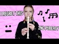 I finally play the recorder and it's scary