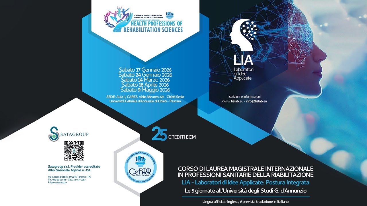 CHIETI: Professioni sanitarie in riabilitazione - Posturologia clinica - Dr. Cristiani