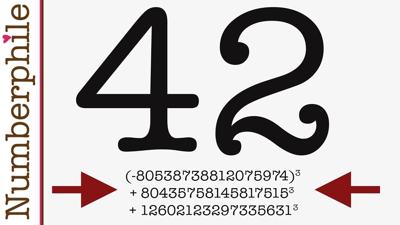 The Mystery Of 42 Is Solved - Numberphile