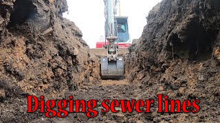 Digging Sewer Lines