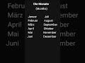 Months Of The Year In German Language German Deutsch Words Basicgermanwords ItsAllGerman 