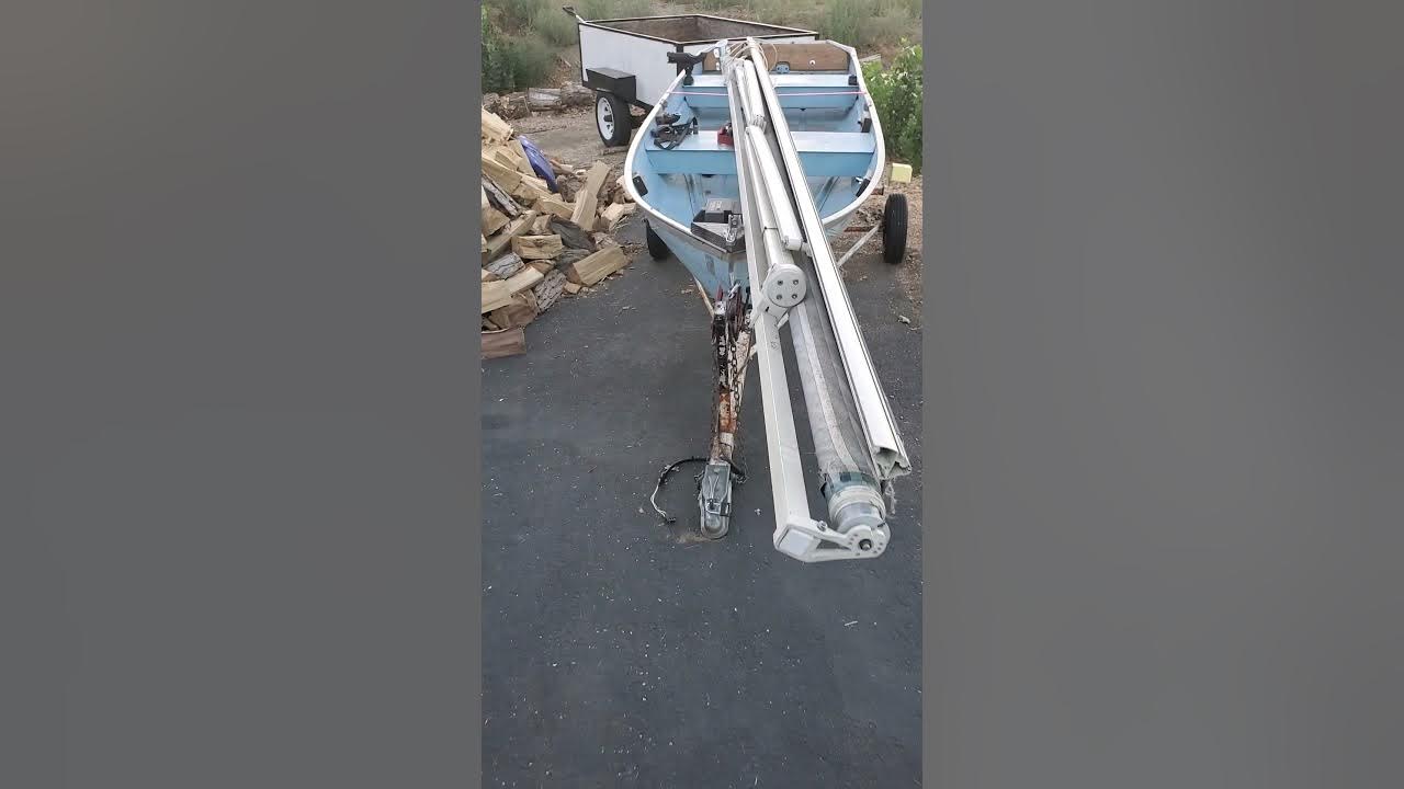 pt 1 Sunsetter motorized awning material replacement - YouTube