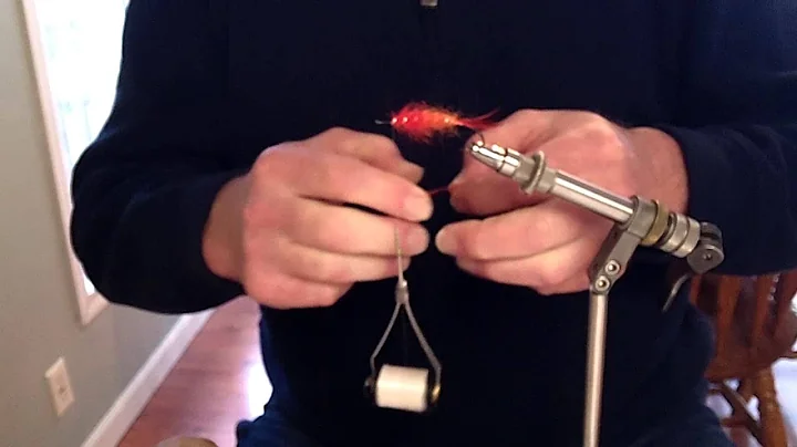 Dave McNeese tying a Brad's Brat steelhead fly in UV