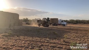 Loading wheat straw time lapse