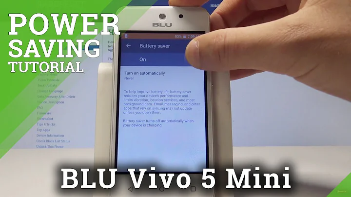How to Use Power Saving Mode in BLU Vivo 5 Mini - Save Battery Instructions
