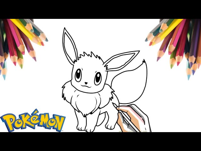 COMO DESENHAR O POKÉMON EEVEE  HOW TO DRAW POKÉMON EEVEE 