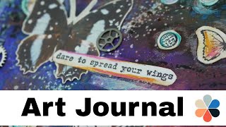 Art Journal for beginners in 3 easy steps - &quot;Spread Your Wings&quot;